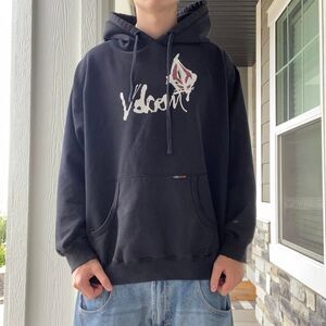 Volcom Men's Navy and Black Hoodie